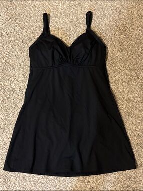 Lands' End Black Swim Dress 8DD